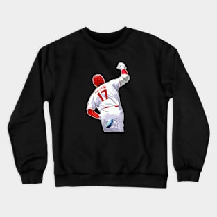 Shohei Ohtani #17 Hand Sign Crewneck Sweatshirt